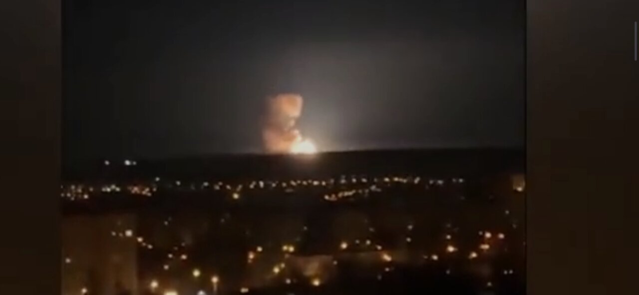 Videos explosions from Ukraine, Russia attacked Ukraine, explosion military structure