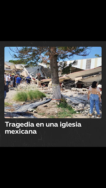 Colapsa el techo de una iglesia en México