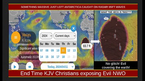 SOMETHING MASSIVE JUST LEFT ANTARCTICIA CAUGHT ON RADAR! 85FT WAVES?