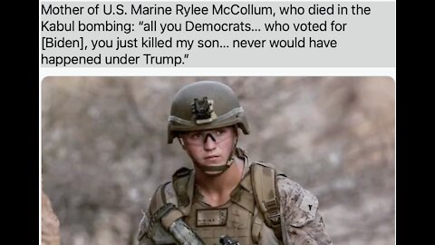 Kathy McCollum (mother of fallen marine) excoriates Biden on radio