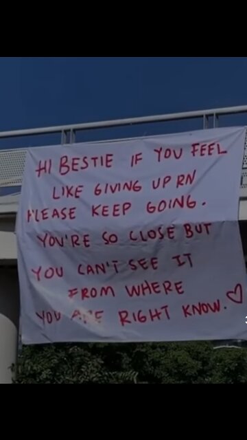 Thank u for existing&working through everything that is trying to beat u down