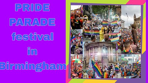 Pride parade festival in Birmingham