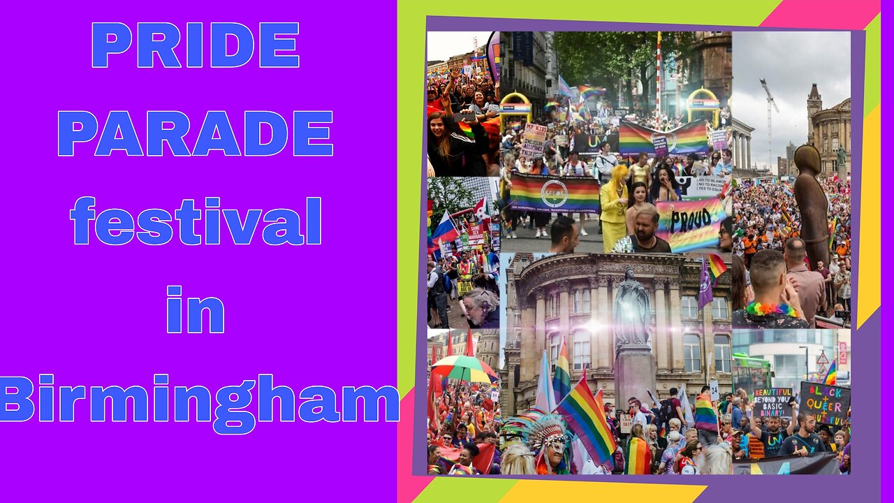 Pride parade festival in Birmingham