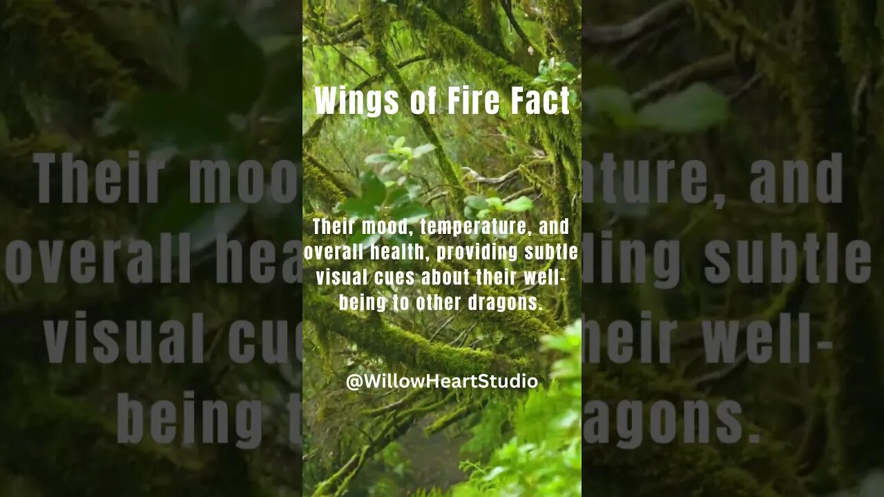 Facts about Rainwing Scales: Daily WoF Facts #facts #wingsoffire