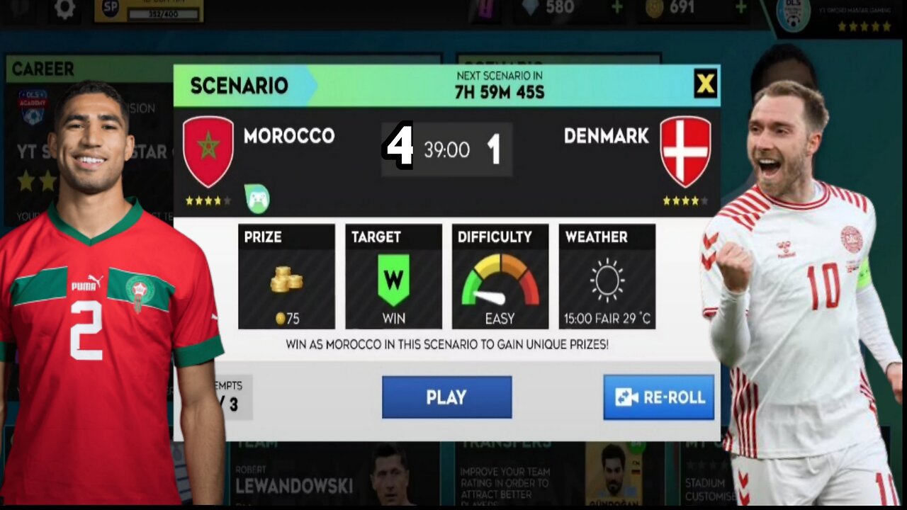 Morocco vs Denmark (4-1) l Full Match Highlights