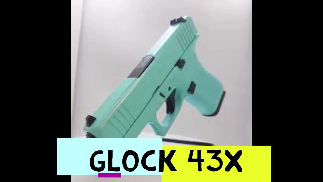 Glock 43X Teal blue