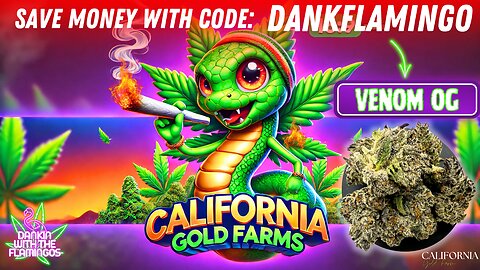 Creating Carnage with Venom OG from California Gold Farms! Dankin with the Flamingos Review!!