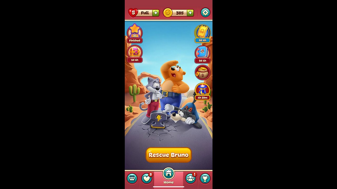 Toon Blast Rescue Bruno