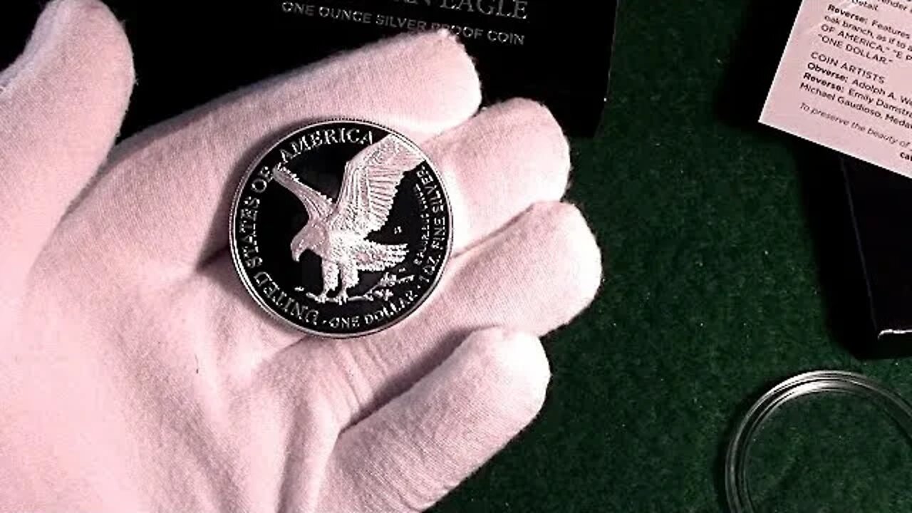 2022 San Francisco Mint 1 oz Silver Eagle Proof Unboxing Out of Capsule