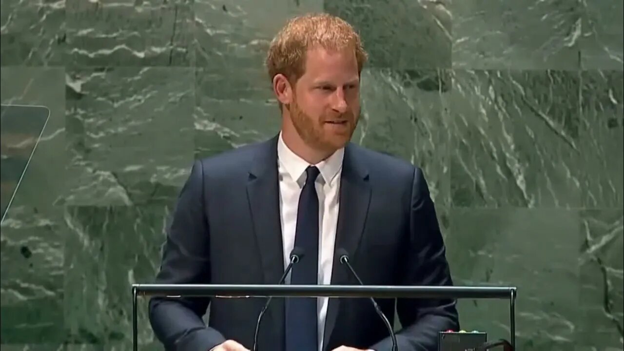 Prince Harry Addressing The U N 7/18/22