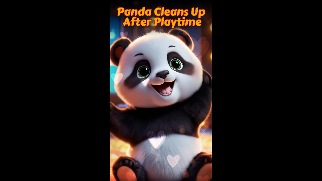 Panda Cleans Up After Playtime | Short English Story for Kids