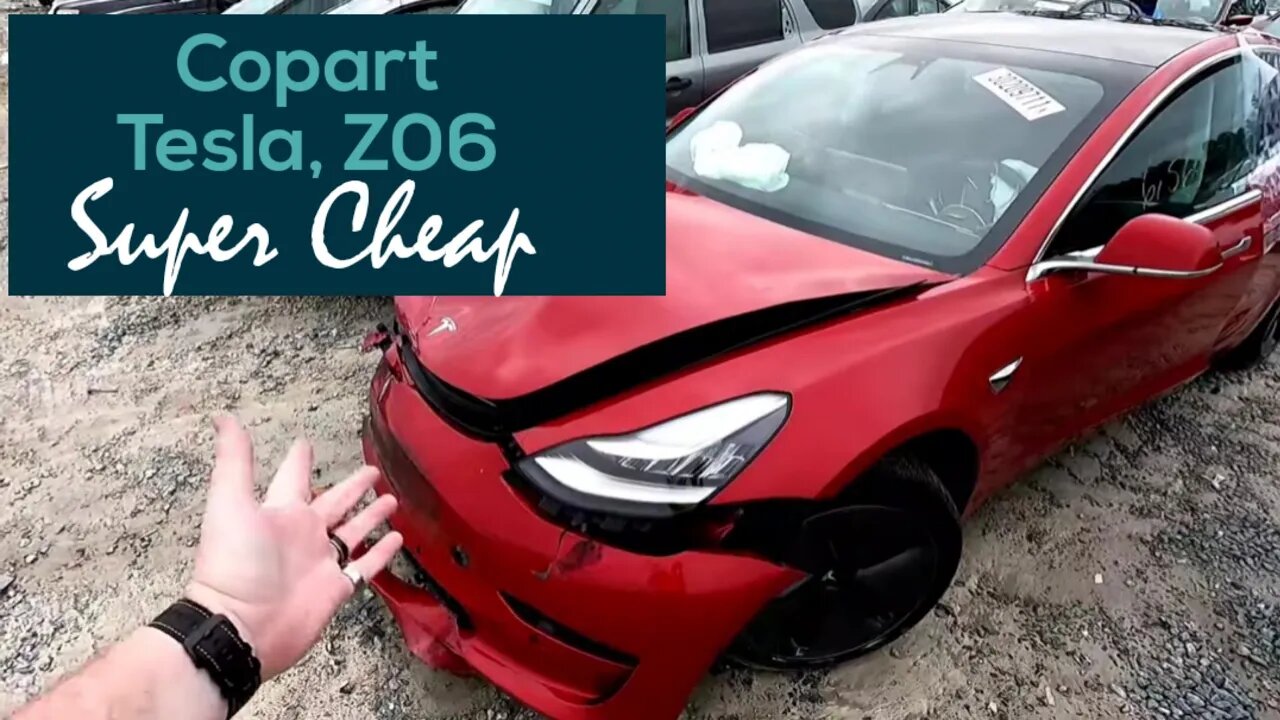 Copart Walk Around, Z06 Corvette, Tesla's Everywhere, Hummer