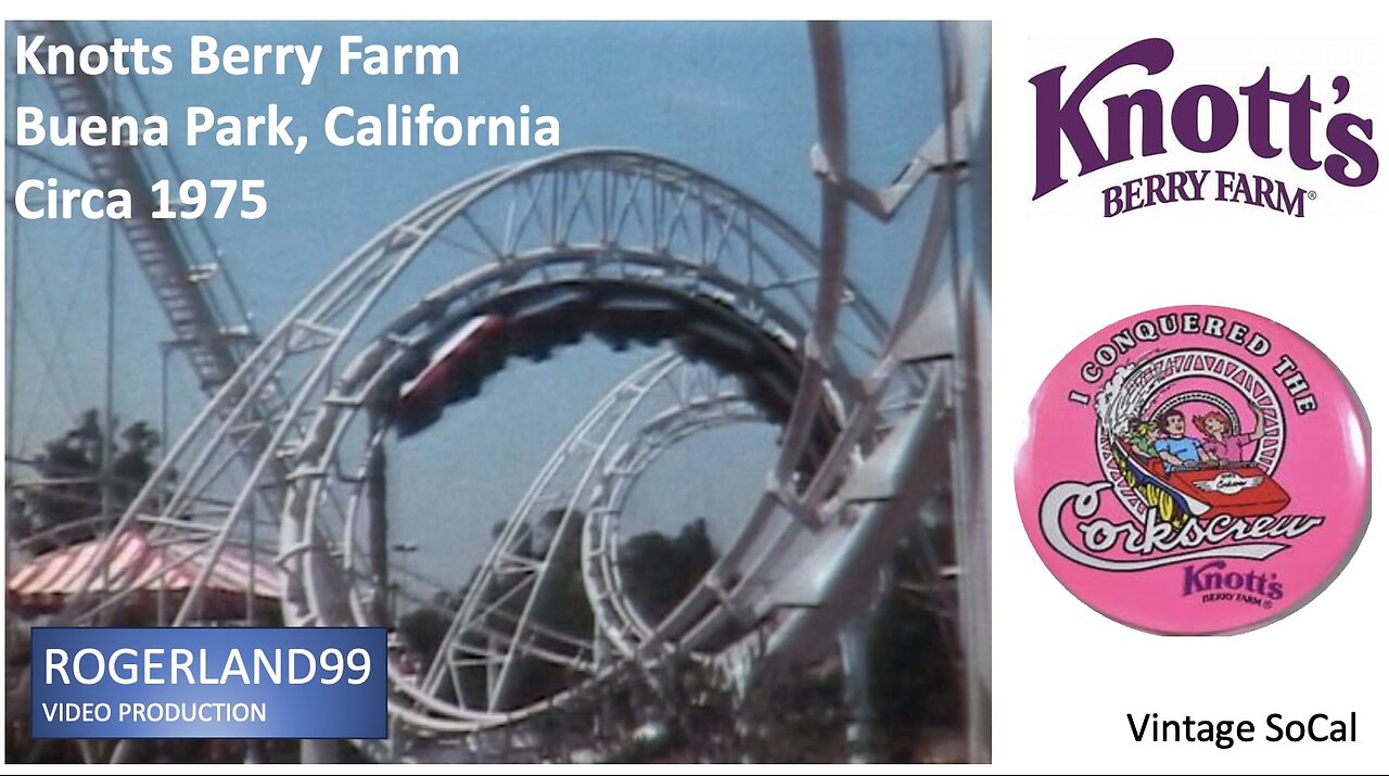 Knotts Berry Farm Circa 1975 (Corkscrew Roller Coaster)