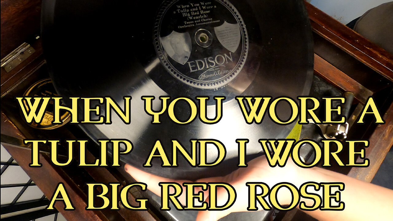 1918 Edison Phonograph - When You Wore a Tulip and I Wore a Big Red Rose