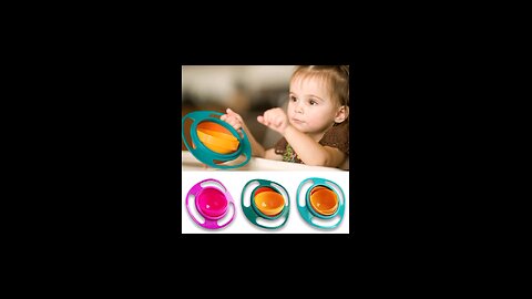 Rotate 360 Degree Spill-Proof Gyro Bowl Dishes | Kids & Adults Mess-Free Meal Solution