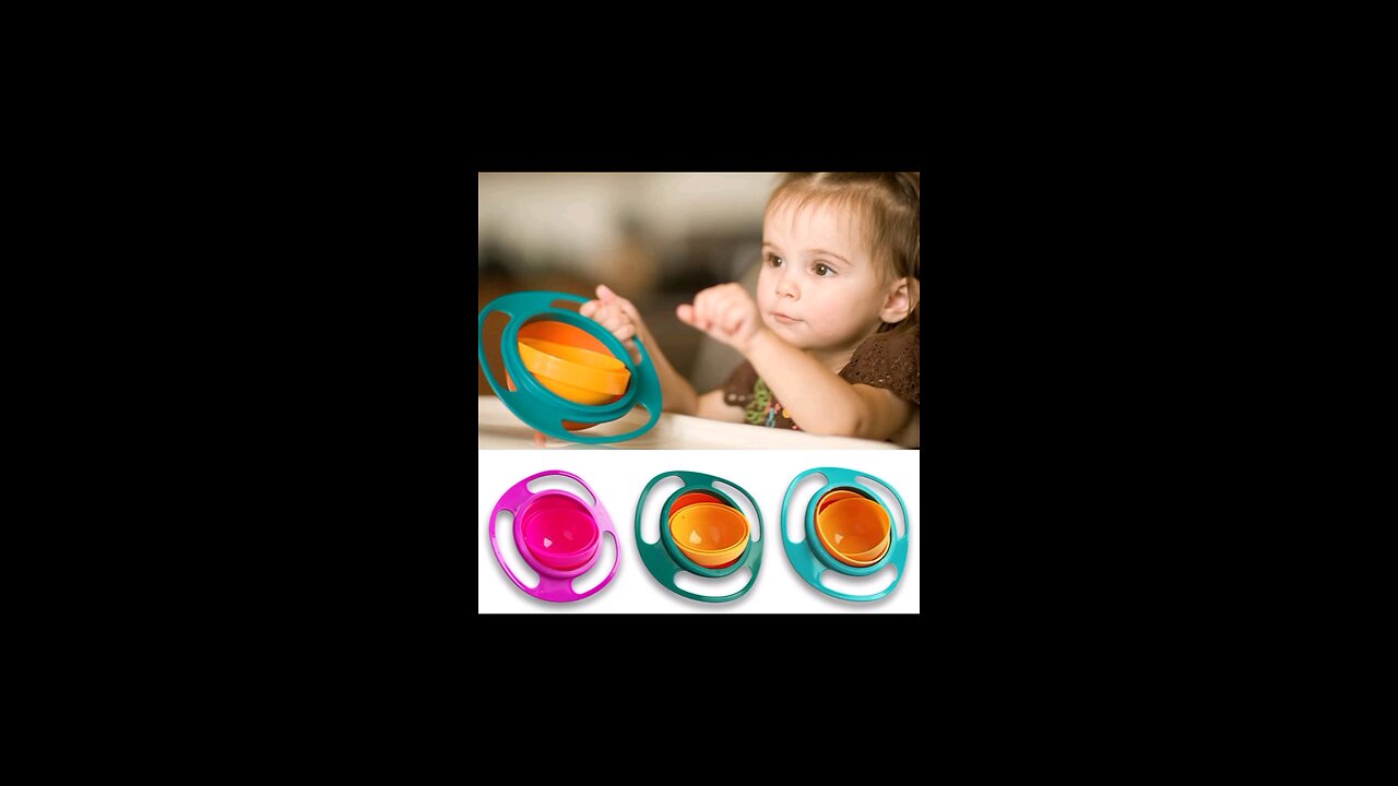 Rotate 360 Degree Spill-Proof Gyro Bowl Dishes | Kids & Adults Mess-Free Meal Solution