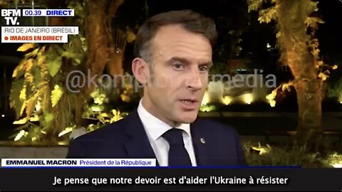 Emmanuel MACRON : "C'est Une Décision Tout À Fait Bonne" ???!!!...