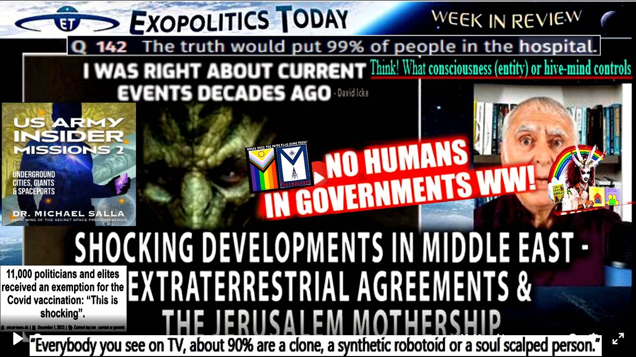 Shocking Developments in Middle East - Extraterrestrial Agreements and the Jerusalem Mothership