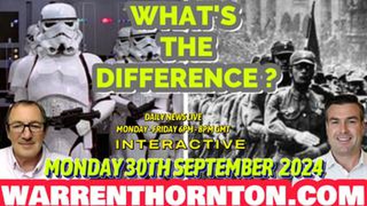 WHAT'S THE DIFFERENCE ? Nazi ideology & Western Doctrine WITH WARREN THORNTON & PAUL BROOKER