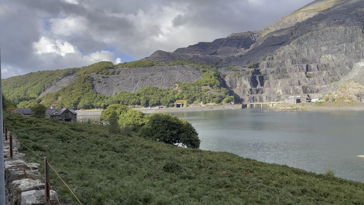 Hiking in Dinorwic Quarry