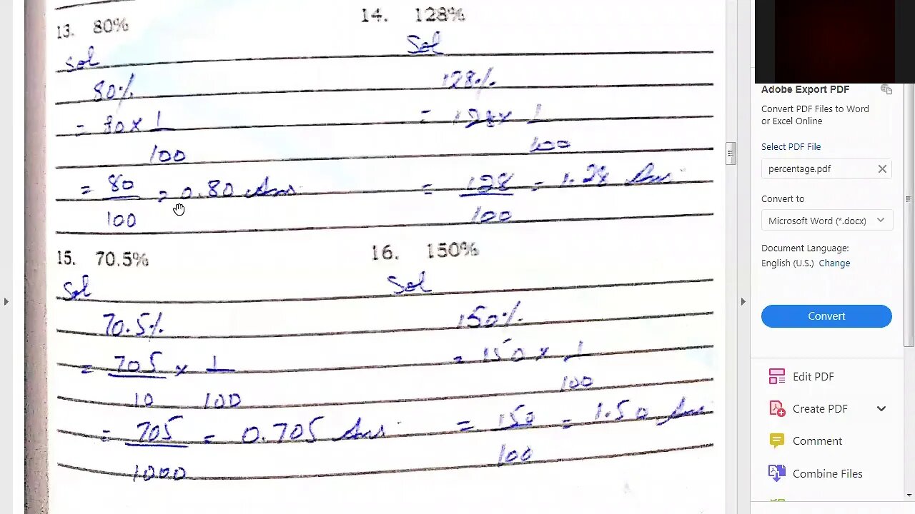 Class 5th Maths A Zoom Online Class 1 Dec 2020