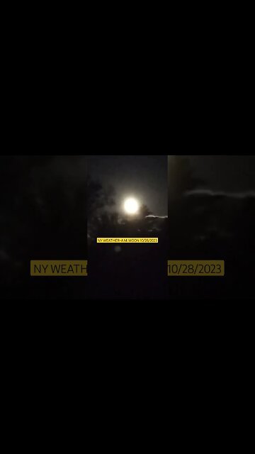 NY WEATHER ~ THE MORNING MOON 10/28/2023