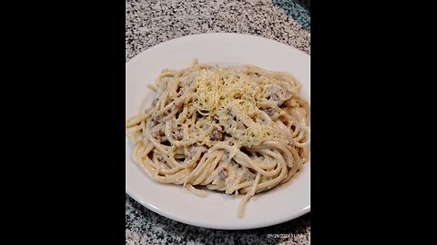 Yummy and creamy carbonara😋