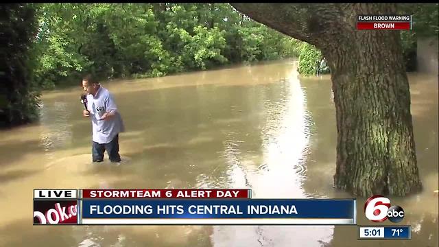 Flooding hits central Indiana