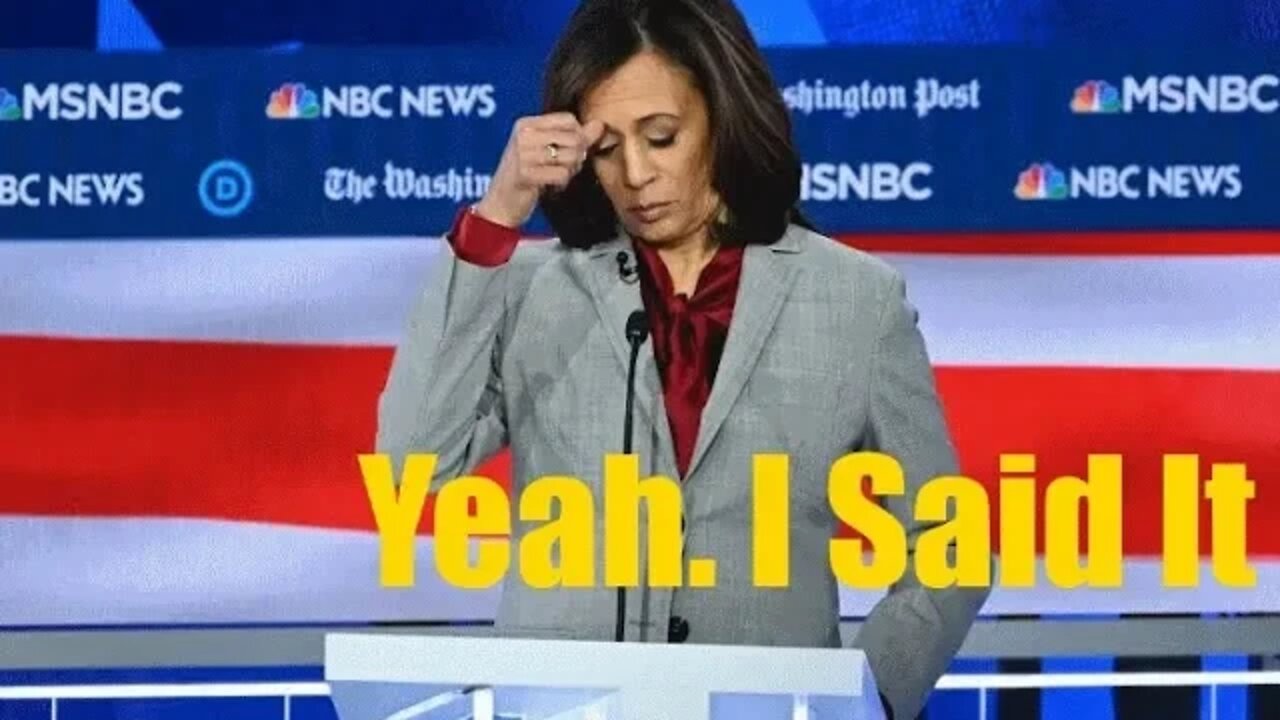 Kamala Harris Must Immediately To F*ck All The Way Off; She Doesn't Represent You.