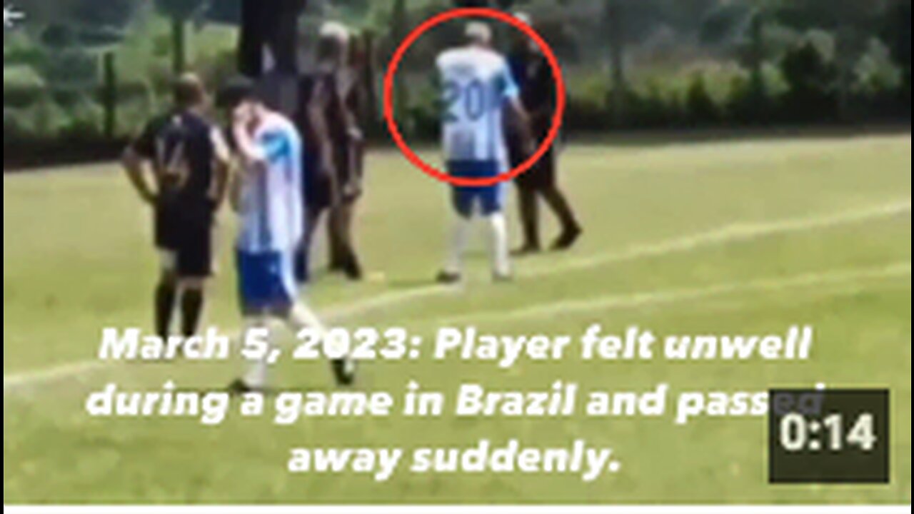 Player felt unwell during a game in Brazil and passed away suddenly. 💉🇧🇷