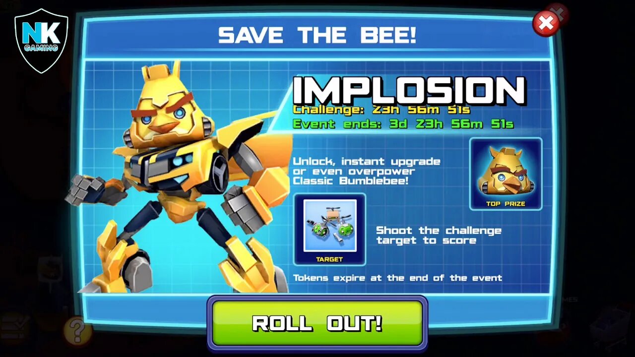 Angry Birds Transformers 2.0 - Save The Bee! - Day 3 - Featuring Bumblebee