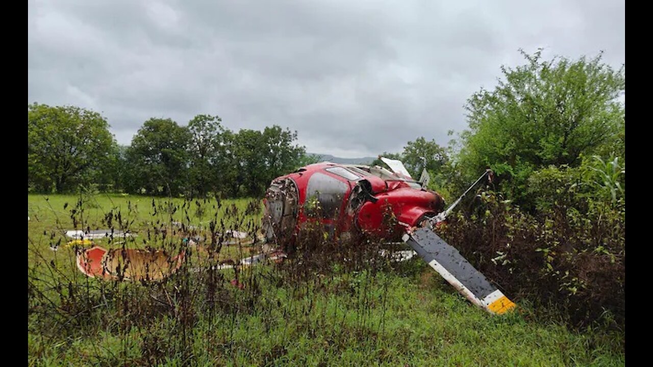 Helicopter With 4 On Board Crashes Amid Heavy Rain In Pune