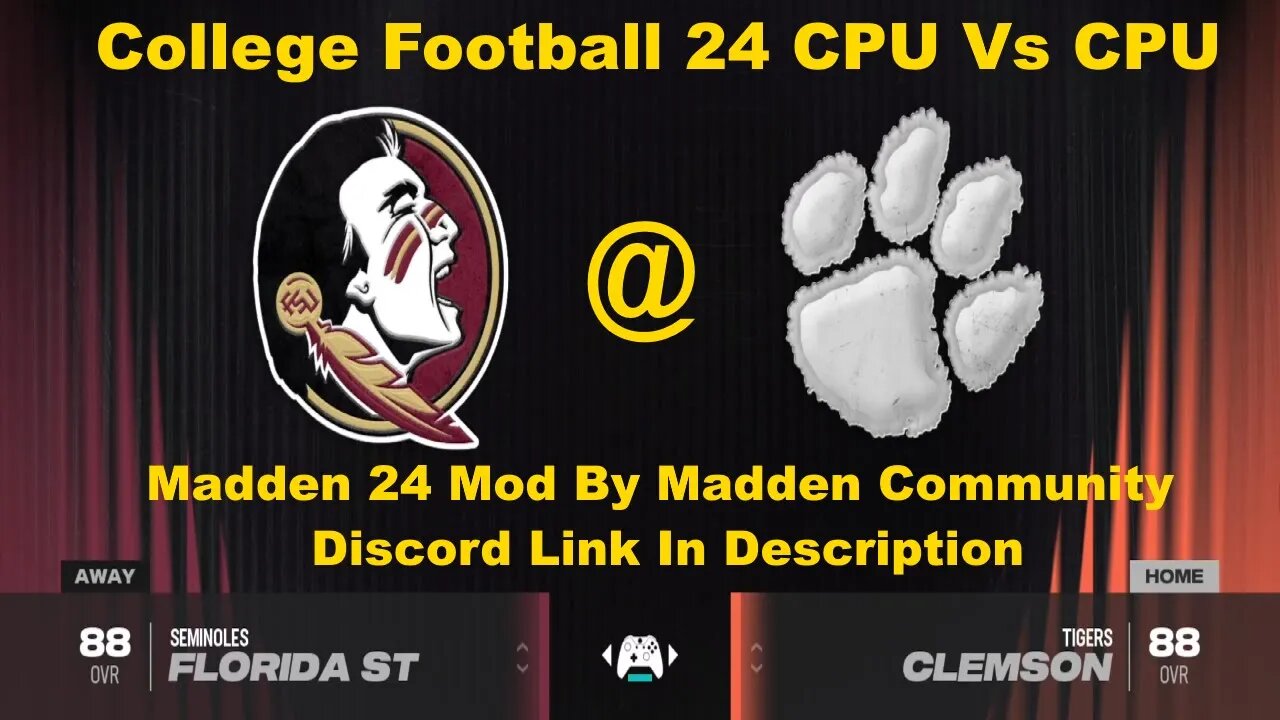 College Football 24 Seminoles Vs Tigers CFB Mod