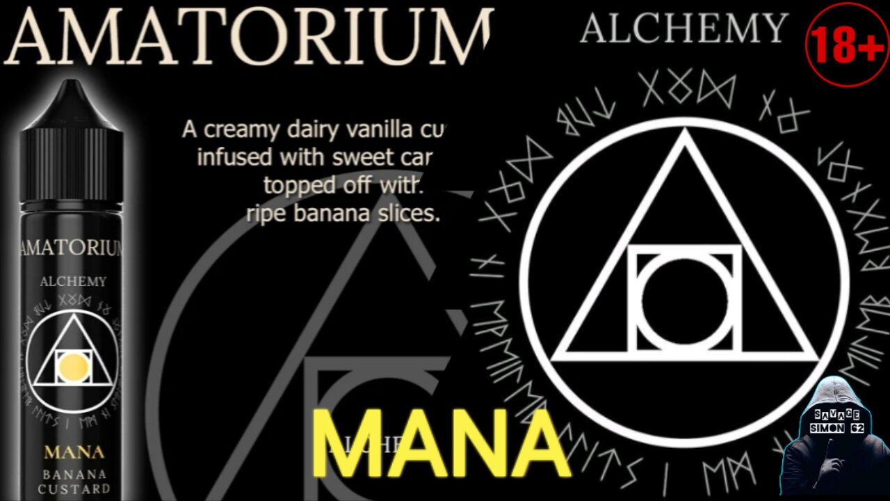 AMATORIUM MANA "BANANA CUSTARD" 🔞 #amatoriumliquids #bana #thealchemyrange #ukeliquid