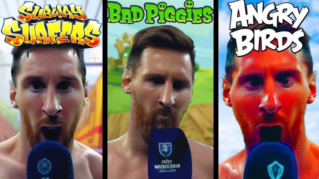 MESSI siuuu but in popular mobile games