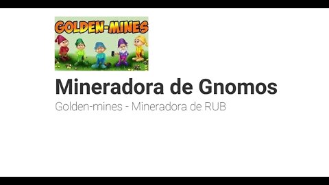 Finalizado - Mineradora de Rub - Golden-mines - com bônus diário