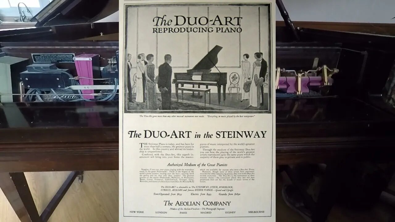 The Upper Guts of a Duo-Art Expression Player Piano - The Ragtime Dance by: Scott Joplin