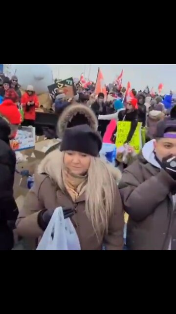 Canadians Feeding the Truckers Blockading Ottawa