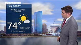 Record high temperatures possible Thursday, gusty winds