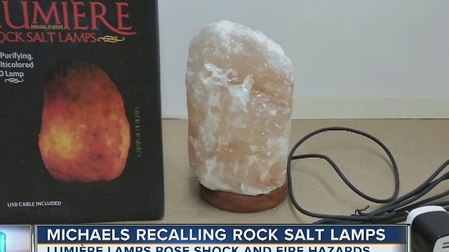 Michaels recalling rock salt lamps