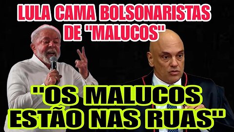 Lula chama BOLSONARISTAS de malucos | "Os malucos estão nas ruas."