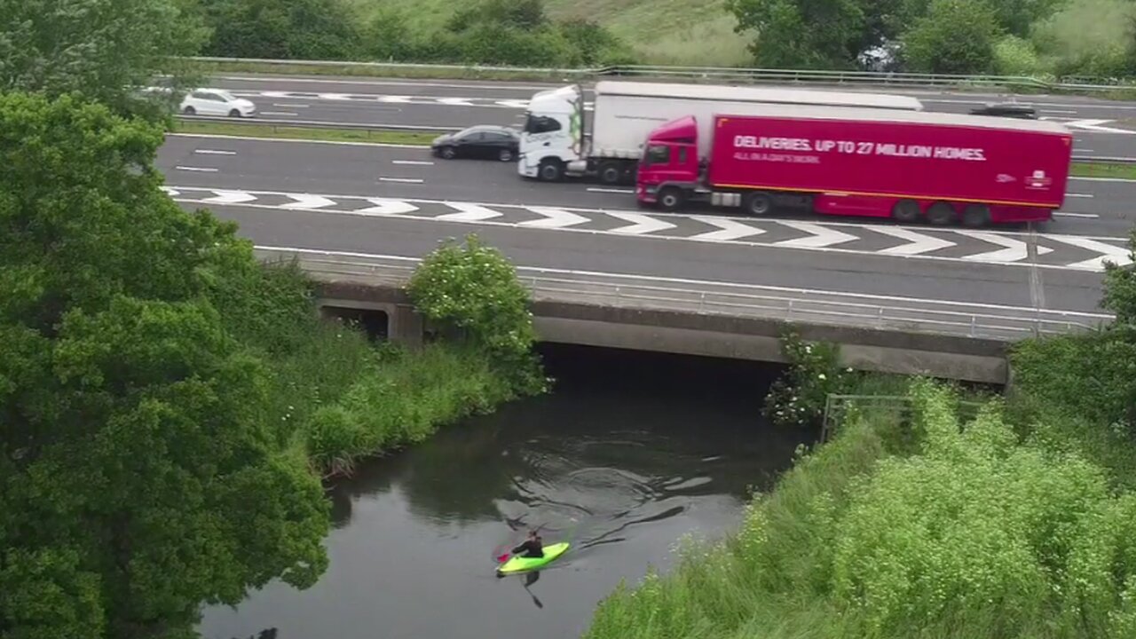 Paddling Up The River