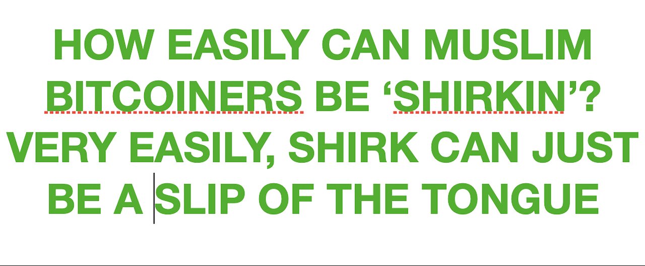 How easily can Muslim Bitcoiners be 'shirking'?