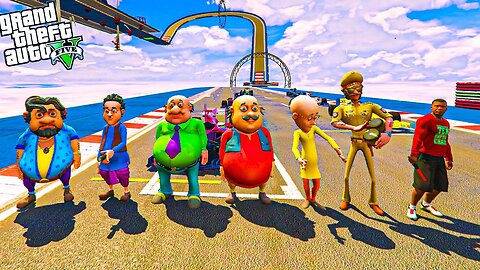 GTA 5 98.778% IMPOSSIBLY SUPER MEGA RAMP CHALLENGE WITH MOTU PATLU _ MOTU PATLU NEW VIDEO