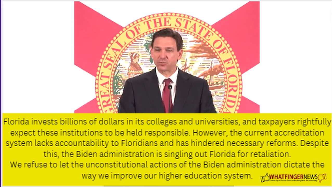 Florida invests billions of dollars in its colleges and universities, and taxpayers rightfully