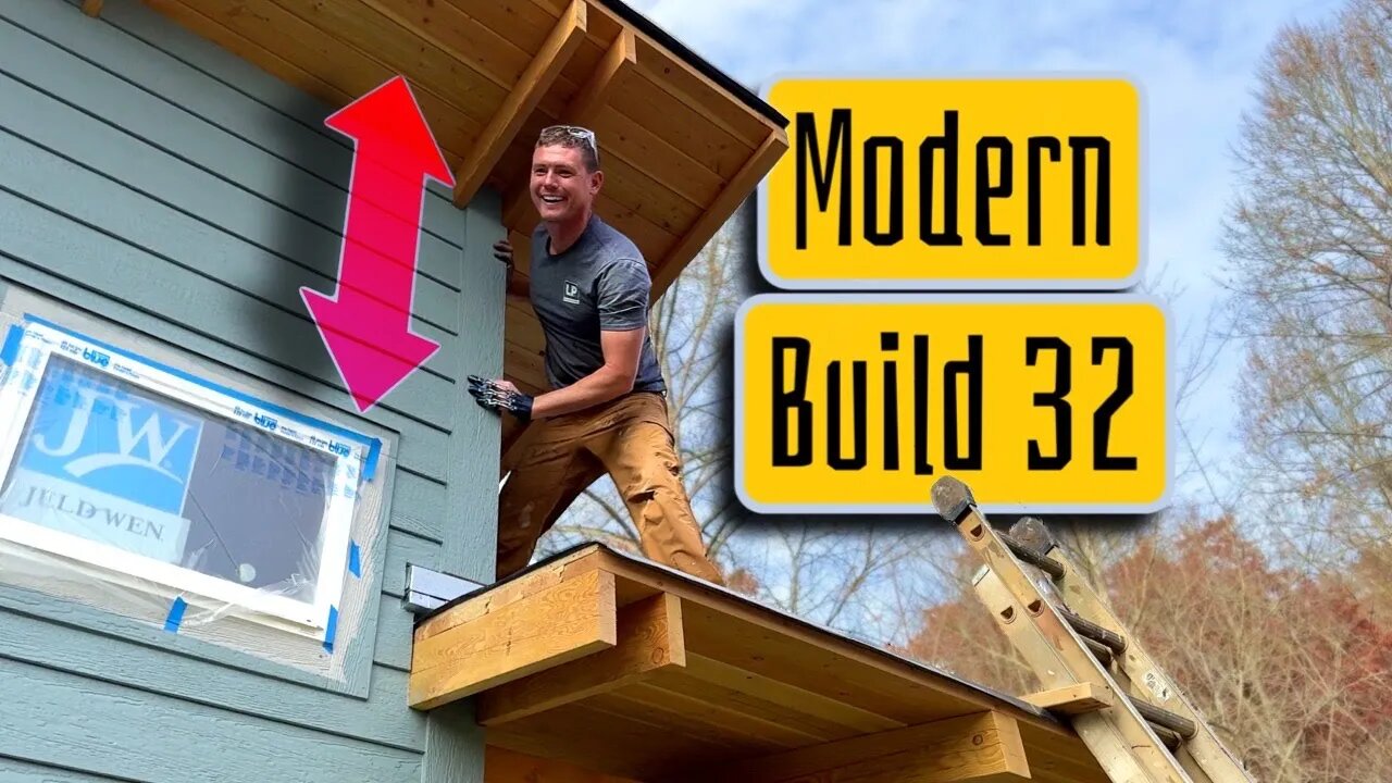 Modern Home Build | 32 | siding and foundation paint and Ray lives!!