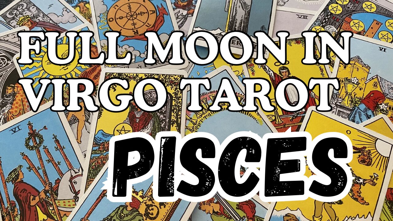 Pisces โ๏ธ- A need for balance! Full Moon ๐in Virgo tarot reading #pisces #tarotary #tarot