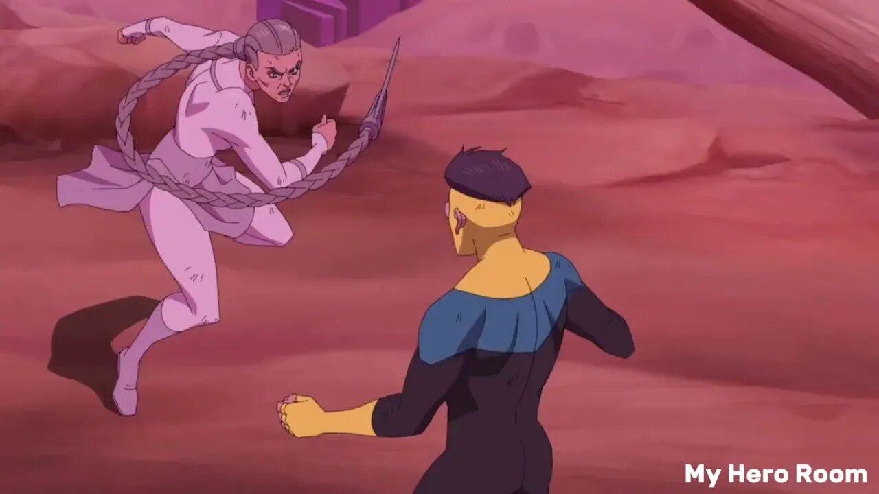 Invincible and Omni Man Fight The Viltrumites