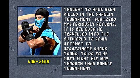 MORTAL KOMBAT 2 (Sub-Zero) [Midway, 1993]