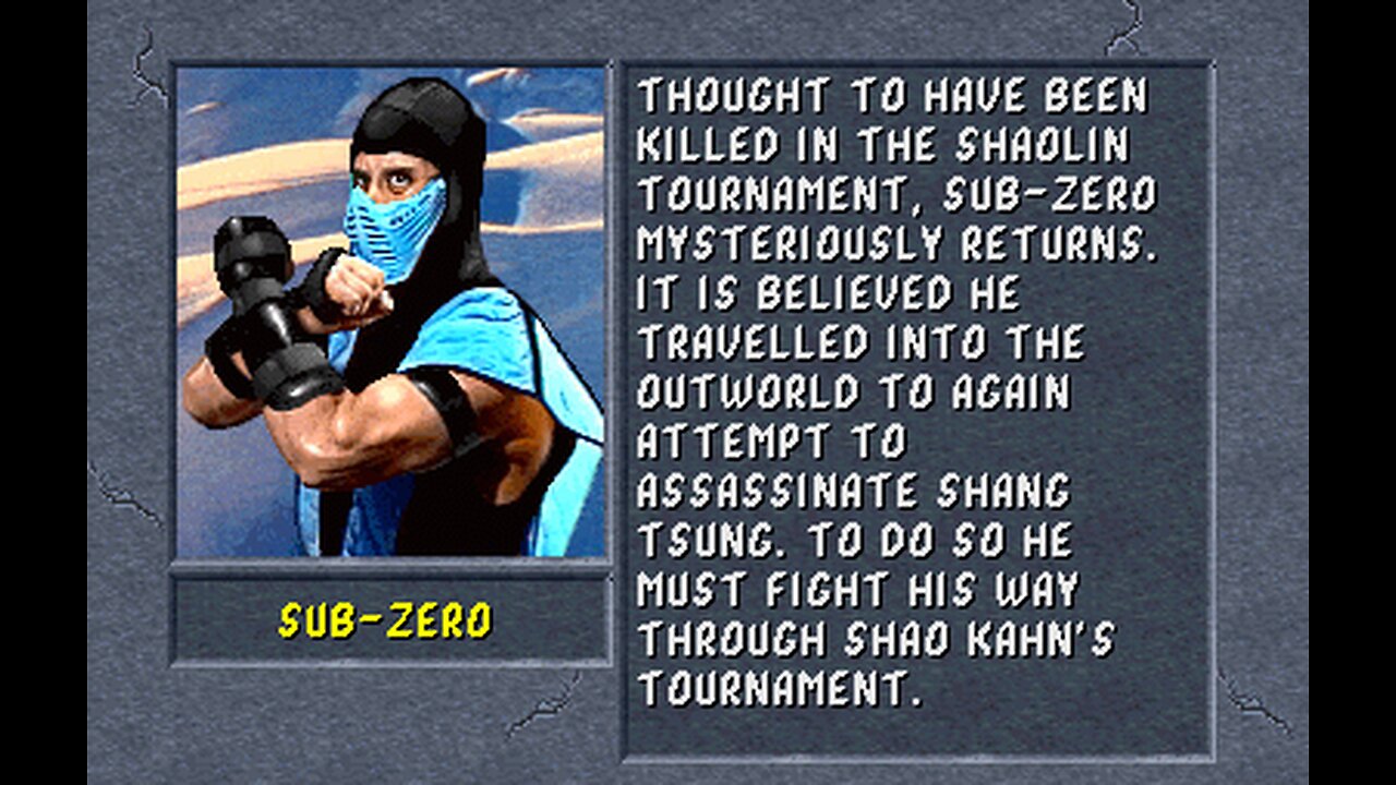 MORTAL KOMBAT 2 (Sub-Zero) [Midway, 1993]